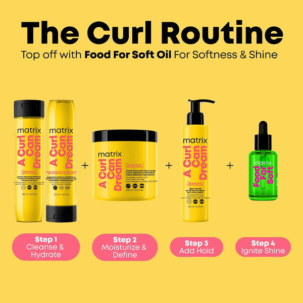 Matrix a Curl Can Dream Deep Cleansing Shampoo for Curly & Coily Hair, Clarifying Shampoo, Preserves Curl Pattern, Removes Build Up, Silicone-Free