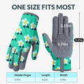 Baidast Gardening Gloves for Women, Breathable Leather Garden Gloves with Grip, Thorn Proof Work Gloves Women(medium)-green+yellow Medium (Pack of 1)