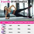 WALITO Ankle Resistance Bands with Cuffs, Exercise Bands for Legs and Butt, Booty Workout Equipment for Kickbacks and Hip Fitness Training