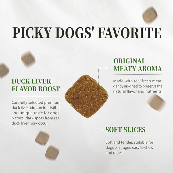 Herz Air-Dried Dog Food, High Protein, Chicken & Duck Liver 1 lb Chicken 1 Pound (Pack of 1)