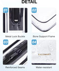 BAGSMART Clear Toiletry Bag 2-Pack TSA Approved Water-Repellent, Black | Carry on Travel Accessories Bag, Airport Airline Quart Size Bags for