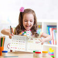 4 Pc Groove Writing Books for Kids,Magic Groove Practice Copybook,Reusable Grooved Handwriting Workbooks,Writing Books for Kids Age 3-5 Calligraphy