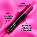 e.l.f. Pout Clout Lip Plumping Pen, Nourishing Lip Balm For Sheer Color & Shine, Plumps & Moisturizes, Vegan & Cruelty-Free, Pinky Out 0.07 Ounce