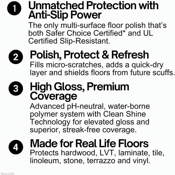 Quick Shine Multi-Surface Floor Finish 27 oz-2 Pk, Deep Rich Shine 27 oz. 27 Fl Oz (Pack of 2)