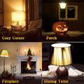 Flame Effect Bulb with Gravity Sensor Realistic Flickering Fire & Upside Down Effect, 4 Lighting Modes, E26 Base - for Halloween Decorations,