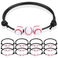 12Pcs Baseball Charm Bracelets - Baseball Party Favors & Gifts for Teen Women Men - Adjustable Wristbands - Sport Bracelet for Birthday Party,