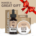 Beard Care Kit - Softer, Smoother, Moisturized Beard - Beard Oil and Balm - Gift Set (Sandalwood Bourbon) Sandalwood Bourbon 2 Piece Set