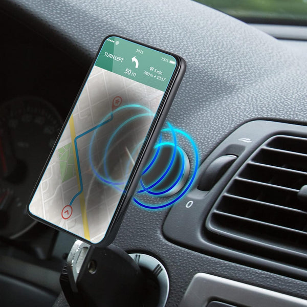 TOODOO 4 Pieces Magnetic Phone Car Mount Flat Cell Phone Holder Universal Stick on Flat Magnetic Car Mount for Dashboard Wall Windshield Table