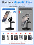 Magnetic Wireless Charger for Samsung, 3 in 1 Super Fast Charging Station Compatible with MagSafe, Phone Charger Stand for Samsung Galaxy S26