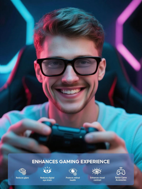 Blue Light Glasses for Women/Men Computer Reading Gaming Glasses Improve Sleep Reduce Eye Strain Gift Package Blue
