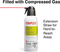 Staples Compressed Air Duster, 10 oz Can, Electronics & Keyboards, Office