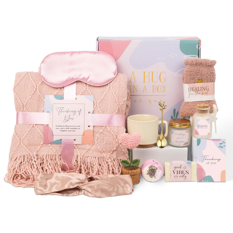 Care Package for Women, Get Well Soon Spa Gift Baskets for Woman, Get Well Gifts for Women after Surgery, Sympathy Self Care Thinking of You Gifts