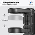 3-in-1 Headset&Controller Holder - EURPMASK Upgraded PC Gaming Headset Stand, Adjustable Clamp-on Headphone Holder,Headphone Controller Hook Under