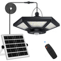 Solar Shed Light Indoor Outdoor Solar Powered Pandent Daytime Work Lights with 5 Lighting Modes & 3 Timers, 180LED Solar Indoor Lights Motion