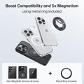 SYNCWIRE for MagSafe Phone Grip, Magnetic Phone Ring Holder Stand Kickstand Black