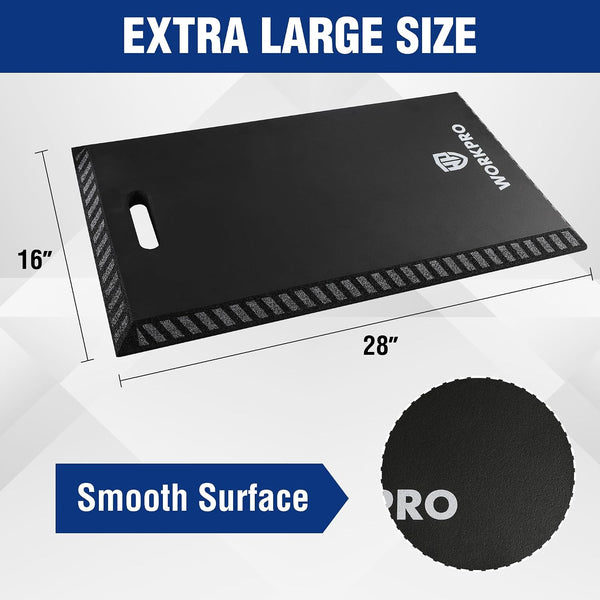 WORKPRO Extra Thick Kneeling Pad, Soft Foam Knee Cushioning, Extra Large Foam Kneeler Mat for Auto-Repair, Gardening, Workout Supplies, 28 X 16 X