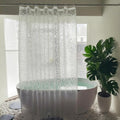 Shower Curtain Liner 75inches Long, EVA Waterproof Weighted Heavy Duty Bathroom Shower Liner with 3 Strong Magnets and 12 Rust Proof Grommets,