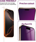 2 Pack Privacy Screen Protector for iPhone 16 Pro Max Tempered Glass 6.9inch Private Saver Anti-Spy Eye Protection Anti-Scratch Full Coverage