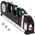 Laser Level Line Tool, Multipurpose Laser Level Kit Standard Cross Line Laser Leveler Beam Tool with Metric Rulers 8Ft/2.5M for Picture Hanging