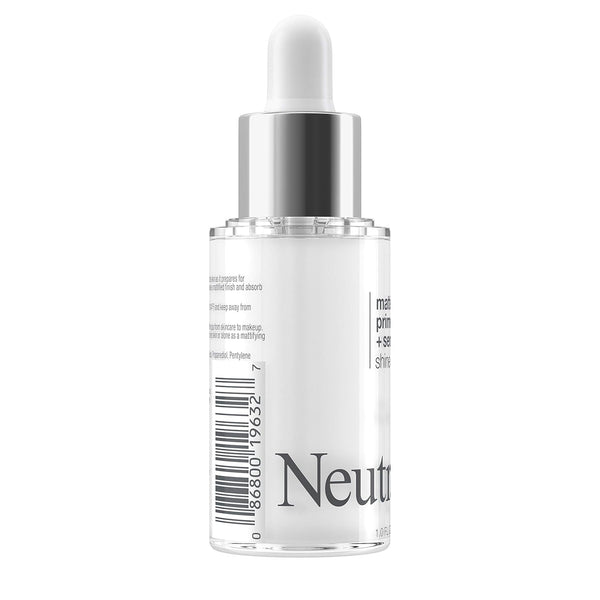 Neutrogena Shine Control Matte Booster Face Primer & Serum, Skin-Mattifying Serum-To-Primer with Rice Protein, Absorbs Excess Oil & Keeps Skin