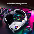Ozeino Gaming Headset for PC, Ps4, Ps5, Xbox Headset with 7.1 Surround Sound Gaming Headphones with Noise Canceling Mic, LED Light Over Ear