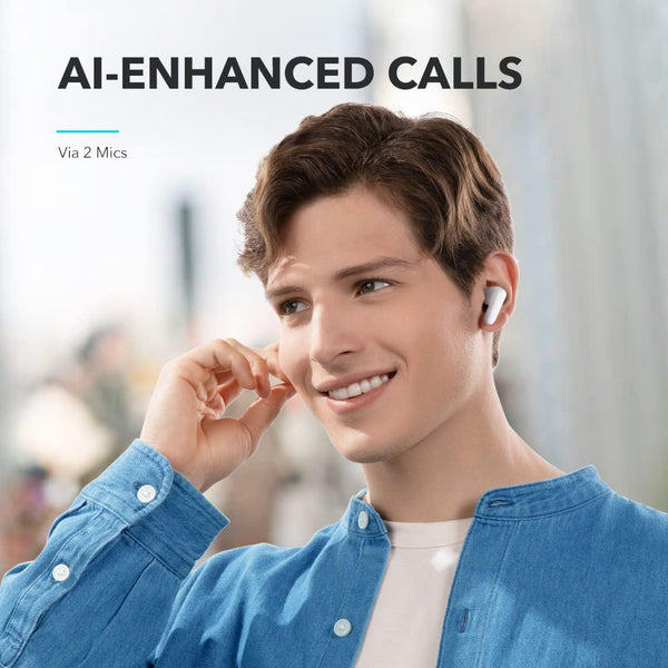 Soundcore by Anker P20I True Wireless Earbuds, 10Mm Drivers with Big Bass, Bluetooth 5.3, 30H Long Playtime, Water-Resistant, 2 Mics for AI Clear