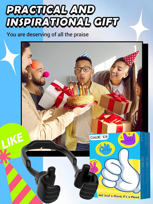Stocking Stuffers for Teens Boys Men Kids Gifts Thumbs Up Lazy Phone Holder | Back to School Supplies, Cell Phone Stand for Desk, Gifts for Adults