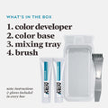 Just for Men Mustache & Beard, Beard Coloring for Gray Hair with Brush, with Keratin Biotin Aloe and Coconut Oil for Healthy Facial Hair - Medium