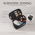 AmBealla Makeup Bag Large Waterproof Cosmetic Bags with Makeup Brush Holder, Cute Printed Makeup Organizer for Women Traveling,Portable Toiletry