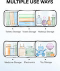 BAGSMART Clear Toiletry Bag 2-Pack TSA Approved Water-Repellent, Black | Carry on Travel Accessories Bag, Airport Airline Quart Size Bags for