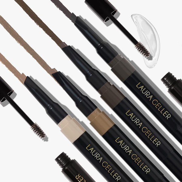 LAURA GELLER NEW YORK Sculpt-N-Stay Waterproof Brow Pencil & Gel- Blonde