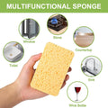 Yolaist 12 Pack Non-Scratch Scrub Sponge, Natural Kitchen Sponges for Cleaning Kitchen, Scratch Free Biodegradable Sponges for Dishes, No-Stick