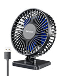 Gaiatop USB Desk Fan, Small But Powerful, Personal Portable Quiet 3 Speeds, Adjustable Mini Table Desktop fan for Cooling Home Office Car Summer