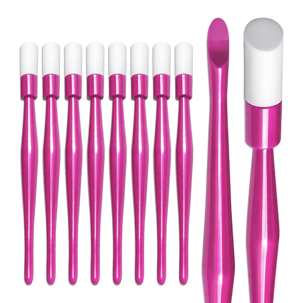 Pana® USA (10Pcs in a Pack) Plastic Cuticle Pusher Hard Rubber Tipped Nail Art Tool Cleaner Remover