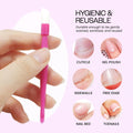 Pana® USA (10Pcs in a Pack) Plastic Cuticle Pusher Hard Rubber Tipped Nail Art Tool Cleaner Remover