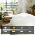 Essential Oil Diffuser Handmade Glass, Quiet 6-In-1 High-End Humidifier, Home Aromatherapy Fragrant Aroma Diffuser with Multiple LED Light Modes
