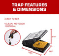 Tomcat Mouse Snap Trap, 4 Traps | Reusable Mouse Trap with No-Touch Disposal, Easy Set for Indoor and Outdoor Use, 2 Packages Each with 2 Traps