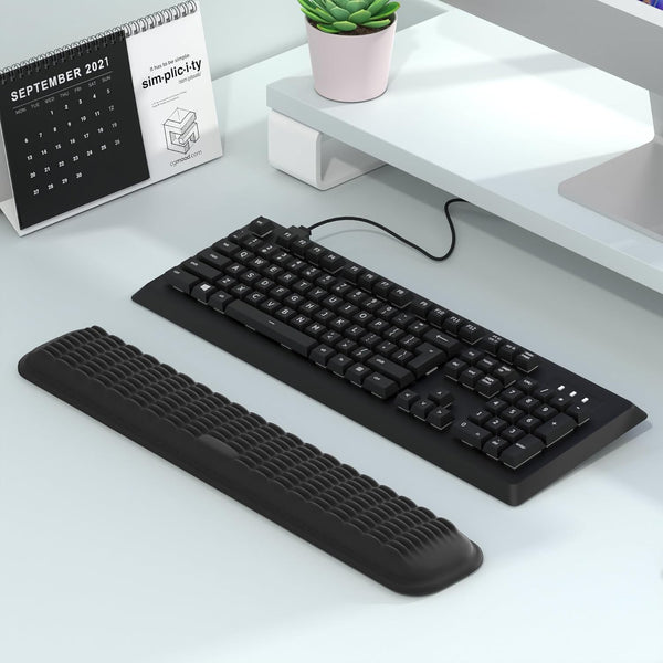 MEKASS Keyboard Wrist Rest, Soft Memory Foam Wrist Support for Keyboard, Keyboard Hand Rest Pad for Wrist Pain Relief, Keyboard Wrist Guard for