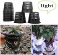 Panxxsen 50 Pack 3 Inch Net Pots Cups for Hydroponics, Slotted Mesh Net Cups for Aquaponics Orchids Vegetables, Heavy Duty Plastic Planting