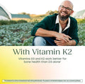 MegaFood Vitamin D3 & K2 5000 IU (125 mcg), 60 Mini Capsules 60 Count (Pack of 1)