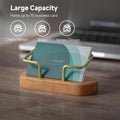 muso wood Cherry Business Card Holder for Desk, 1 Pack Cherry 1pack