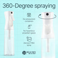 BeautifyBeauties Spray Bottle For Hair – Continuous Mister Spray Bottle for Hairstyling, Cleaning, Plants, Pets, Barbers, Salons, Essential Oil