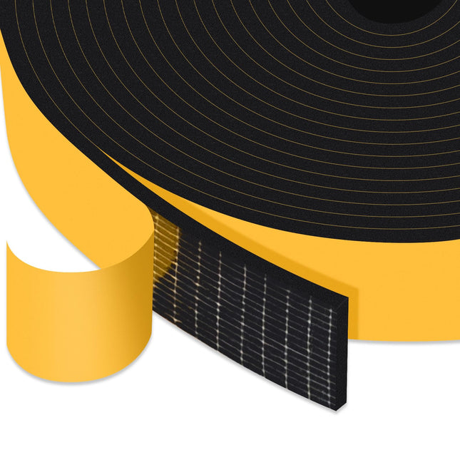 Strong Self Adhesive Foam Weather Stripping, Foam Seal Tape for Doors and Windows, Soundproof Weatherproof Insulation St