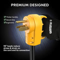 RVGUARD 50 Amp Female Welder NEMA 6-50P Plug Welder Replacement, ETL Listed 6-50HP