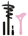 Black Eyeliner Pencil Retractable Gel Eyeliner Pencil Built in Sharpener Waterproof Smudge Proof Waterline Eye Liner Pencil Smooth Creamy Texture