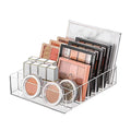 Makeup Organizer for Eyeshadow Palette and Lipstick Organizer, 7 Section Divided Makeup Palette Organizer for Vanity Drawer Countertop Modern