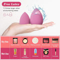 14PCS Makeup Sponge Set, Beauty Blender Sponge for Foundation Blending with 3PCS Mini Makeup Sponges & 4PCS Triangle Powder Puff, Soft Make Up