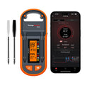 Thermopro Tempspike plus 600Ft Wireless Meat Thermometer with 2 Color-Coded Probes, Bluetooth Meat Thermometer with Lcd-Enhanced Booster for Food