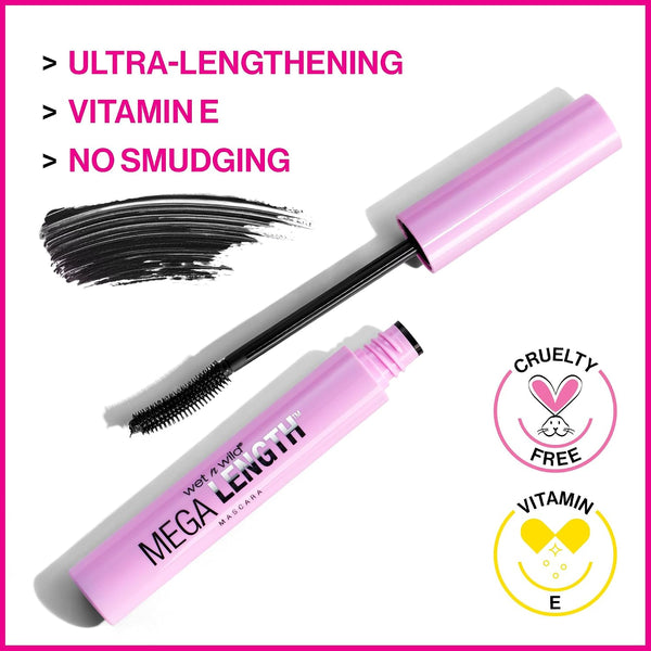 Wet N Wild Mega Length, Vitamin E Enriched Lengthening, Moisturizing, Softening Formula Precision Comb Brush, Cruelty-Free, Gluten-Free,