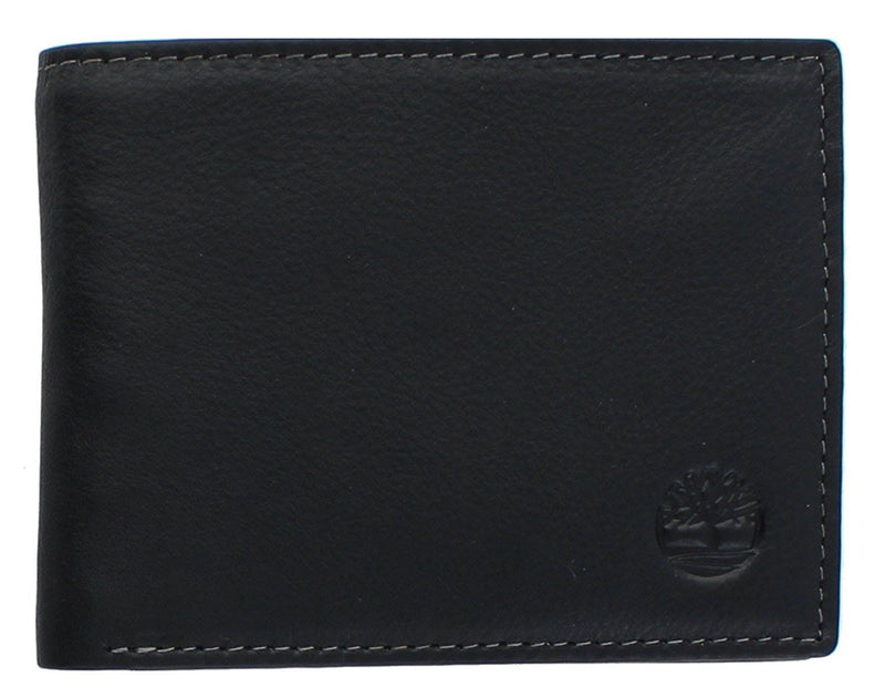 Timberland Men's Wellington Leather Rfid Bifold Commuter Security Wallet One Size Black